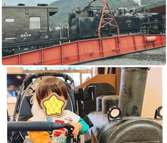 本物の蒸気機関車