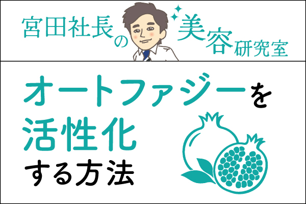 宮田社長の美容研究室File.039「オートファジーを活性化する方法」